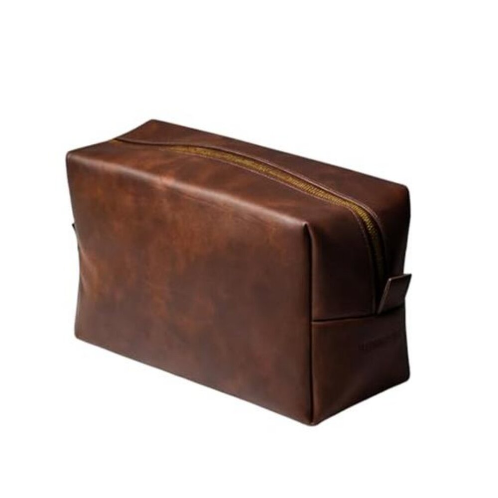 Toiletry Kit Bag Waterproof Vegan Leather Pouch for Men 9 Inch * 3.5 * 4.5 Inch